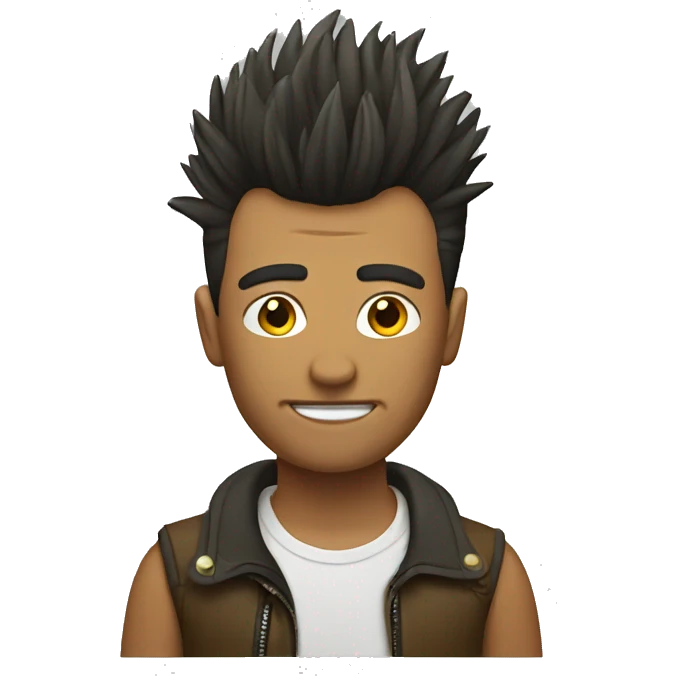 Guy with Mohawk  emoji