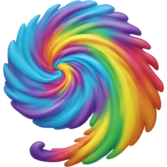 A rainbow yeti poop swirl emoji emoji