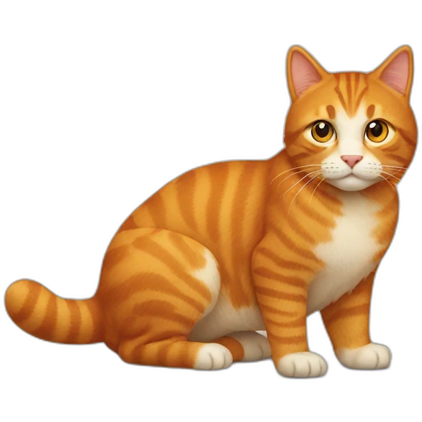Big ginger cat emoji