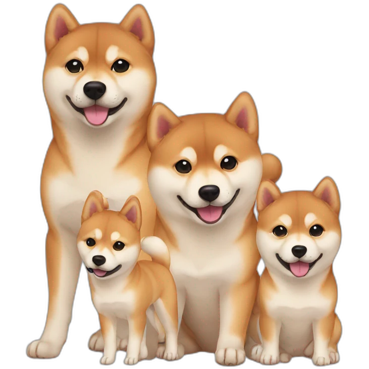 shiba dog babies emoji