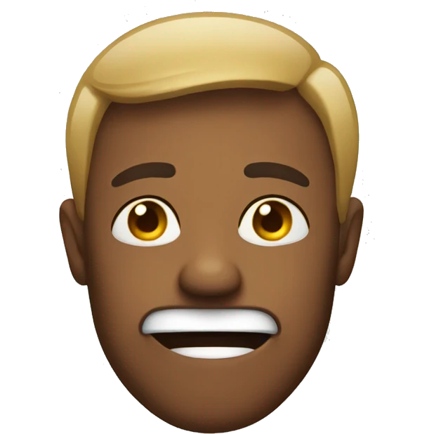 Sarcastic face emoji