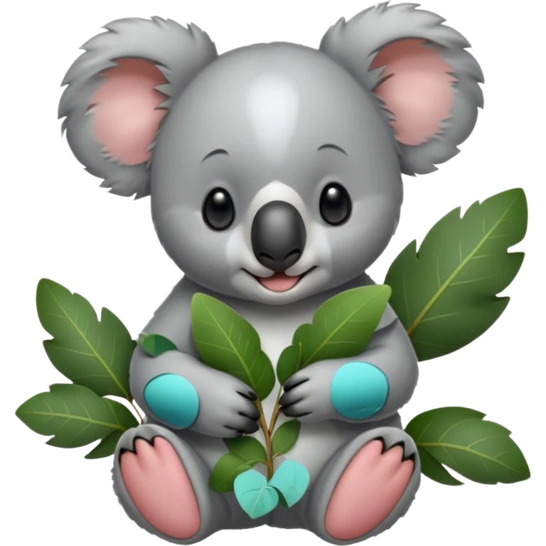 Koala bear snacking on food emoji