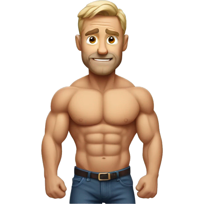 muscular Australian dad emoji