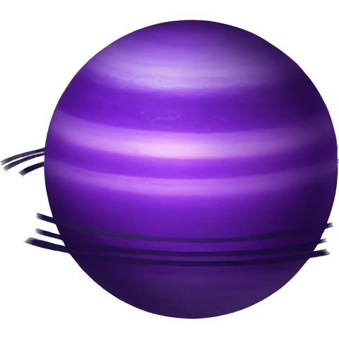 Saturn purple emoji