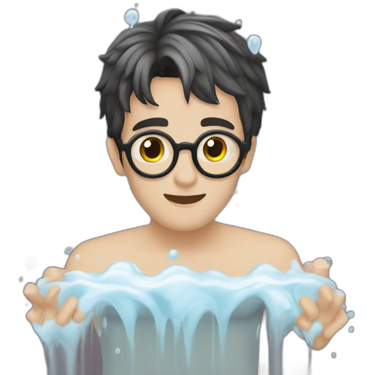 Harry Potter qui chante sous la douche emoji