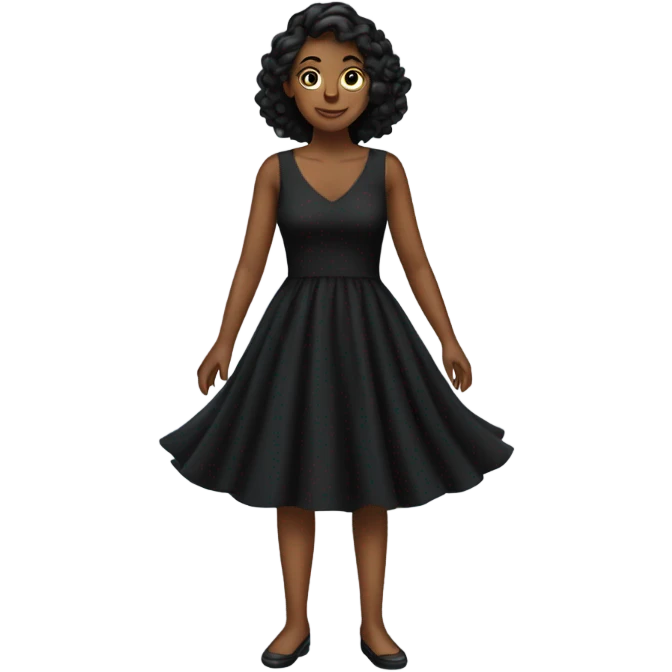 Black dress emoji