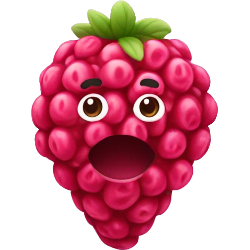 raspberry candy emoji