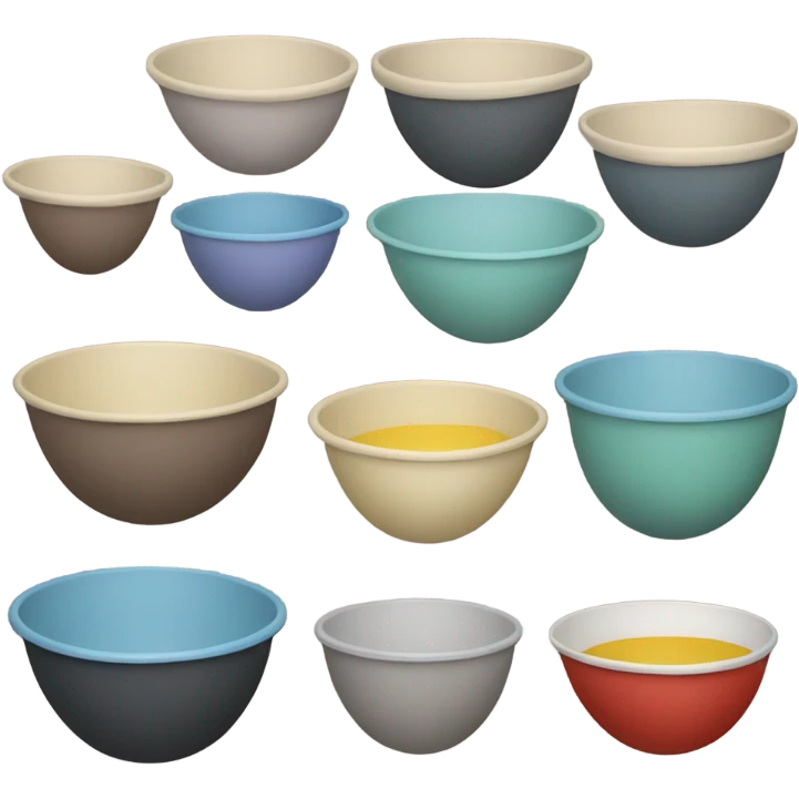 different sizes of Mixing Bowls  emoji