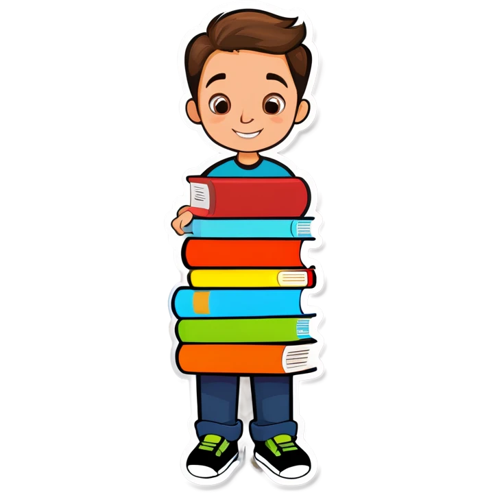 Me with books emoji