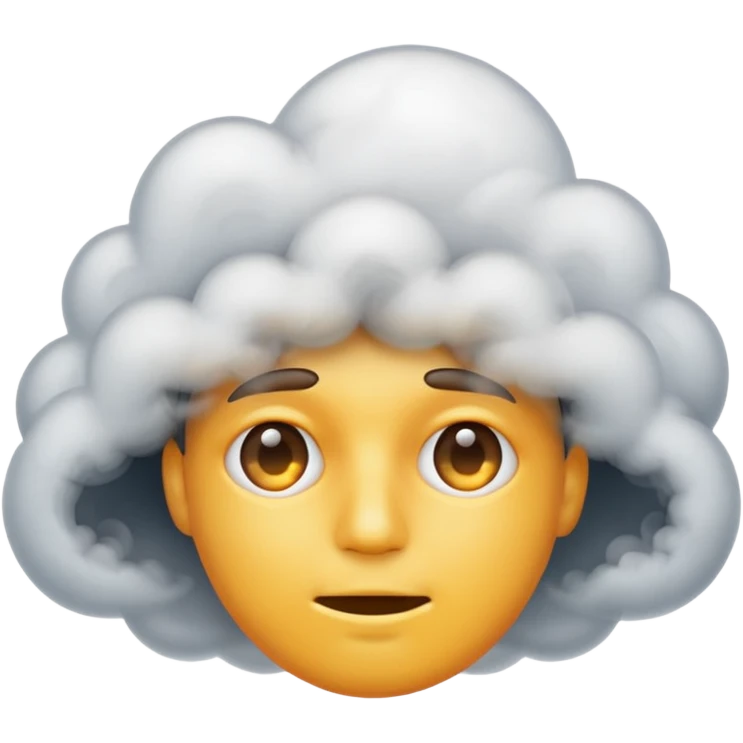 Fumaça no rosto emoji