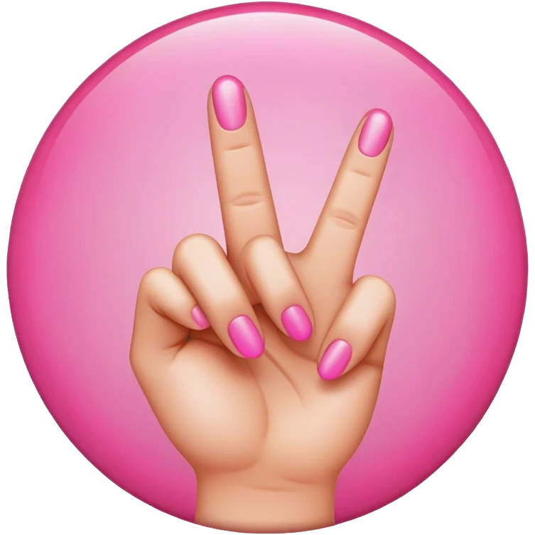 Pink middle finger emoji emoji