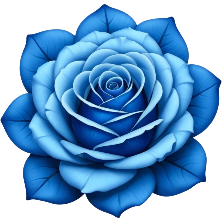 Blue rose emoji