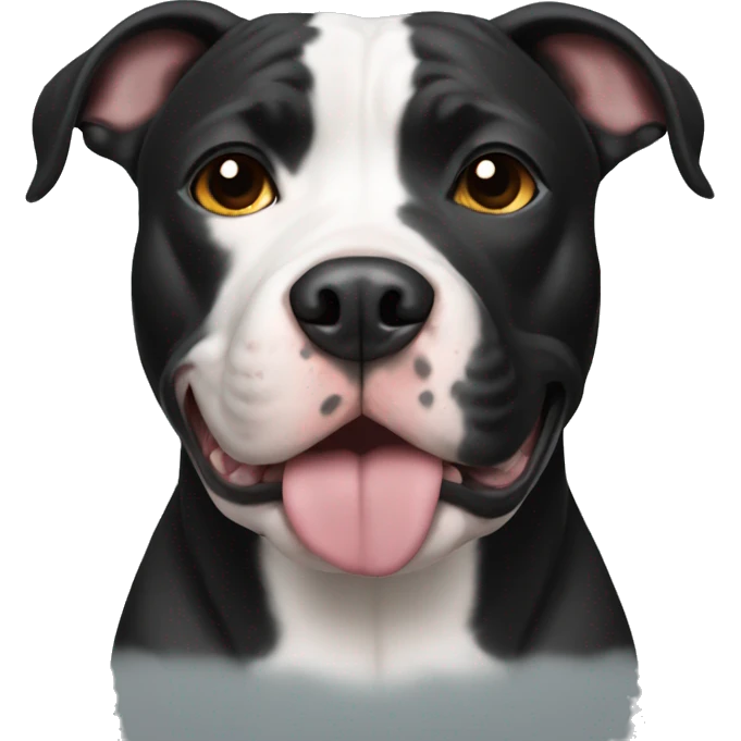 Black pit bull emoji
