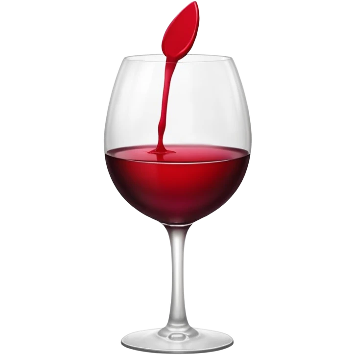 lipstick kiss on red wine glass emoji