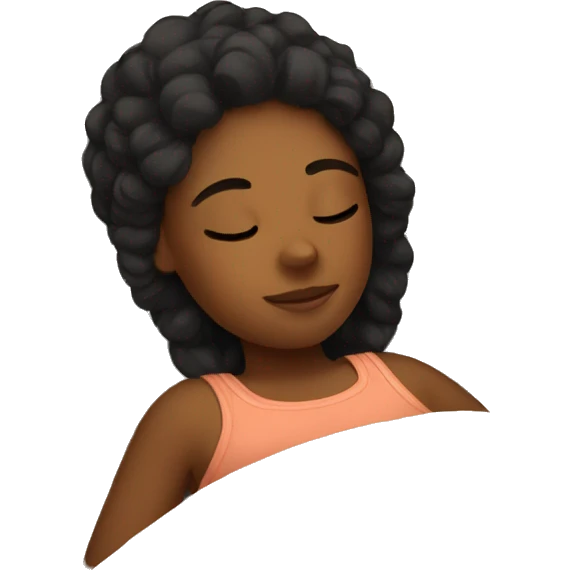 Cozy girl sleeping emoji
