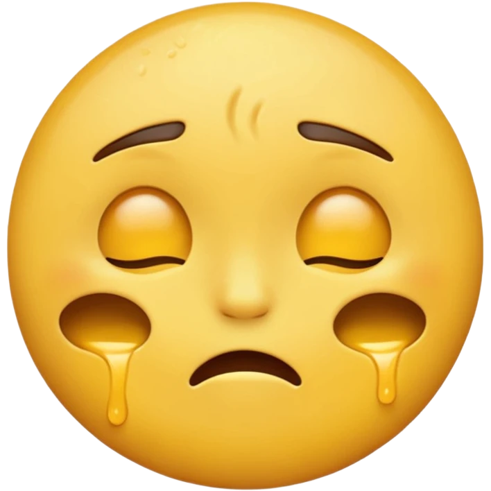 Overstimmed / Sensory Overload, yellow round emoji emoji