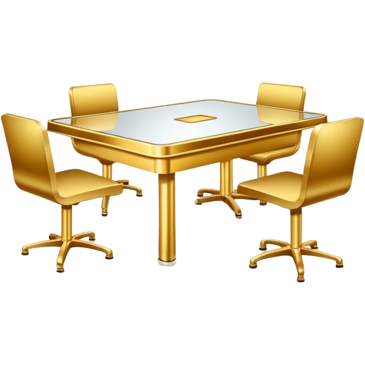 gold meeting table emoji