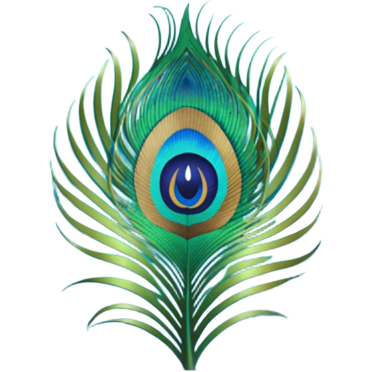 Peacock feather emoji