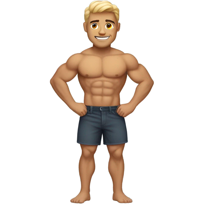 Shirtless man emoji
