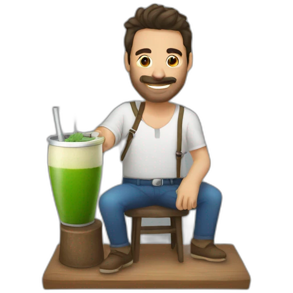 Argentino tomando mate emoji