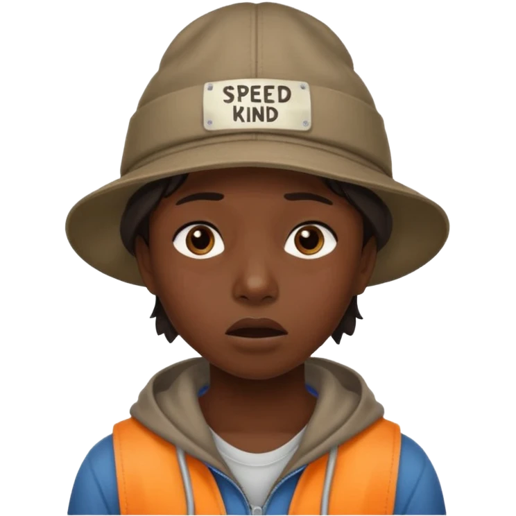 Do a emoji about the meme of the streamer speed “Speed I need this my mom is kind homeless” emoji