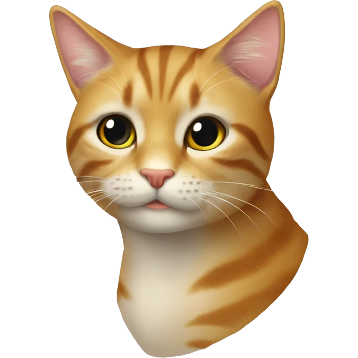 Кошка розовая которая лежит  emoji