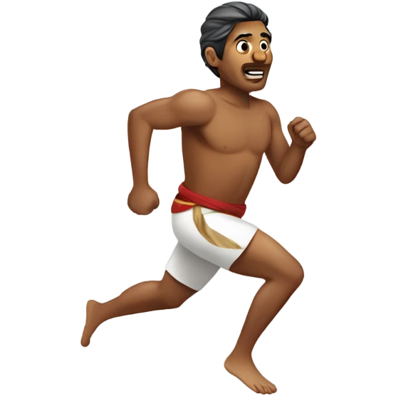Indian man running  emoji