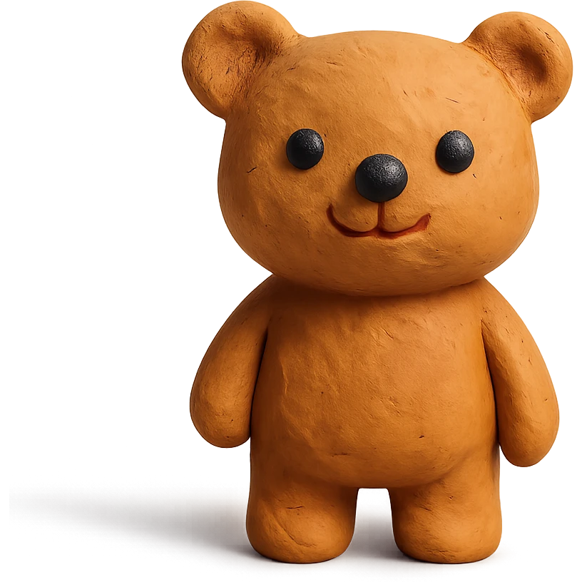claymation style cute animal emoji