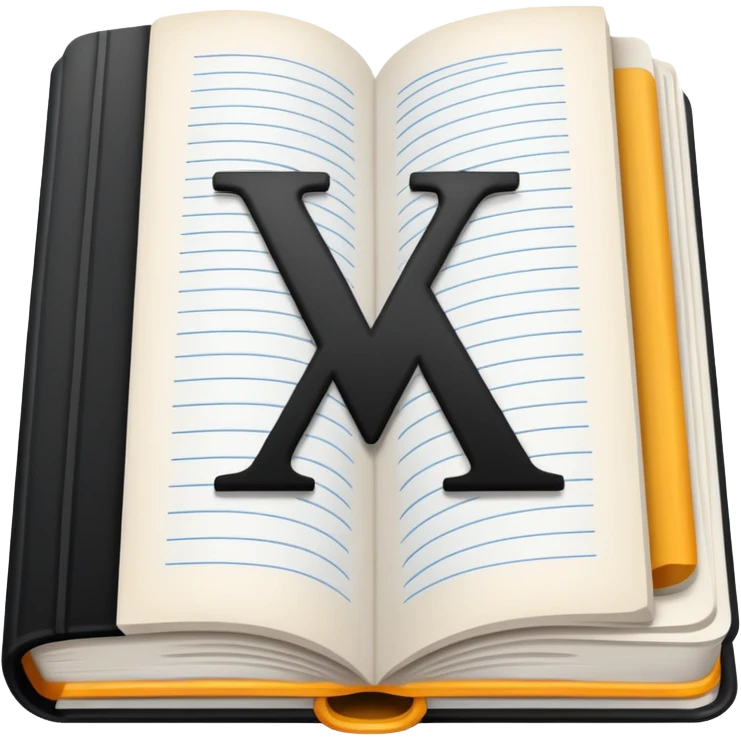 open textbook with formula y = x² emoji