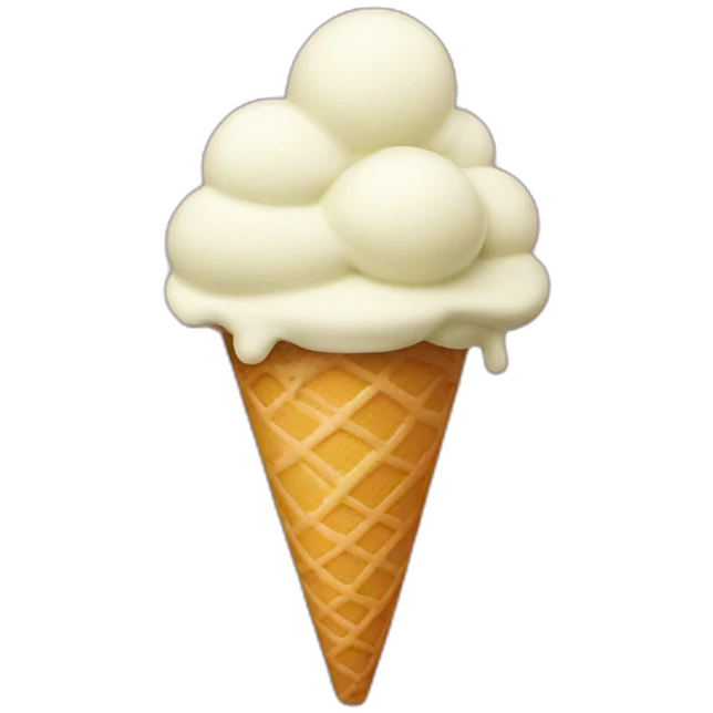 Flower ice cream emoji