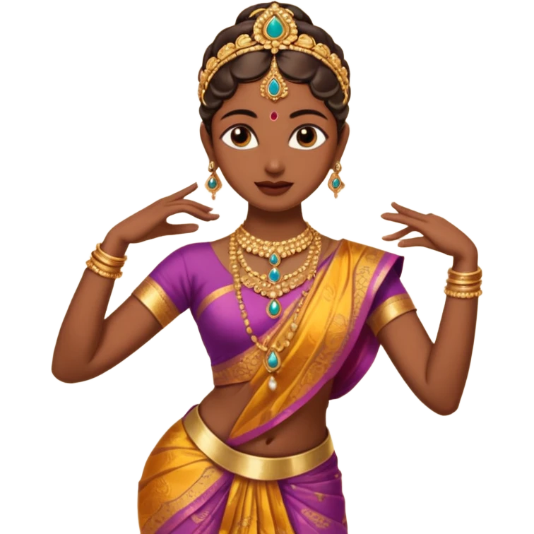 Create me a bharatanatyam emoji what ch can by copy and pasted emoji