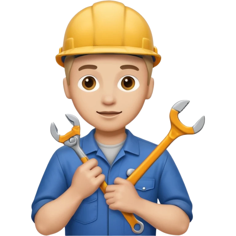 mechanic holding a spanner emoji
