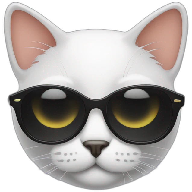 Cat with sunglasses emoji