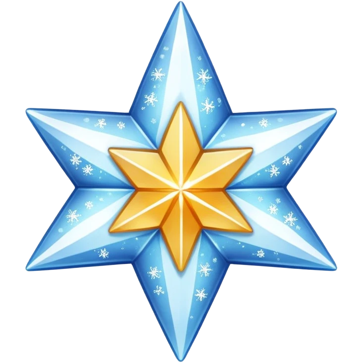 Snowy star emoji