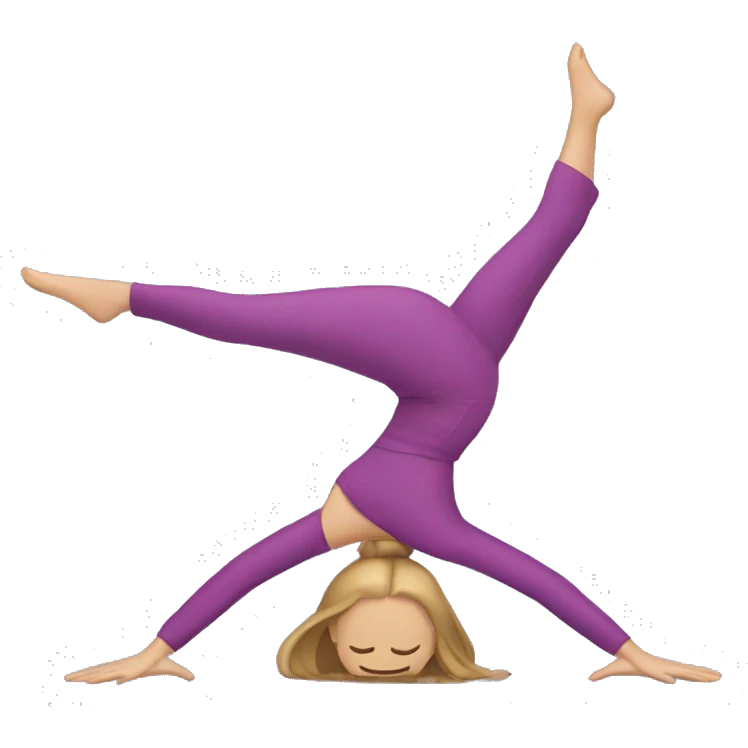 girl doing splits emoji