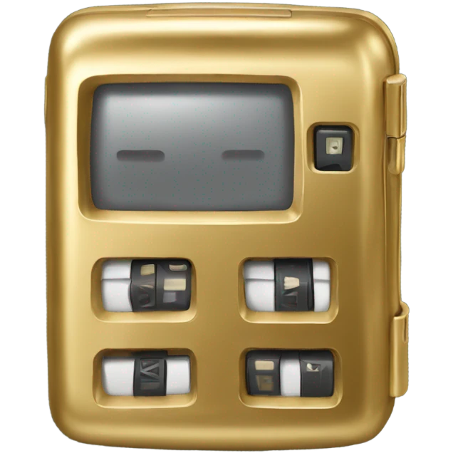 Gold pager emoji