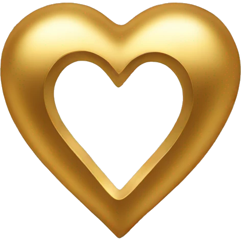 Gold heart emoji