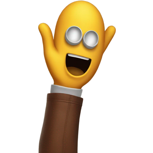 eggman hands in the air emoji