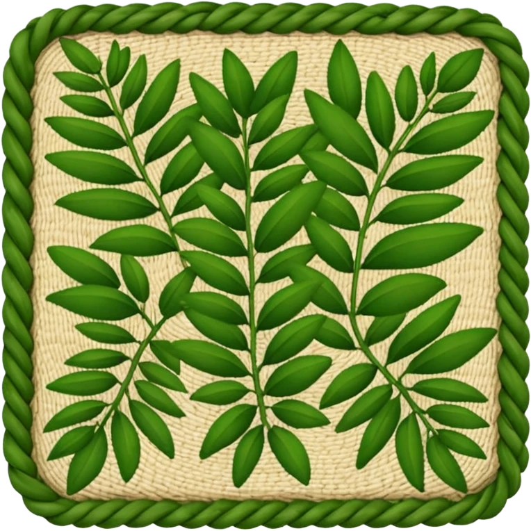 RUG MADE OF PLANTS emoji