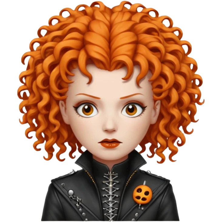 pinhead Hellraiser -  huge curly orange hair emoji