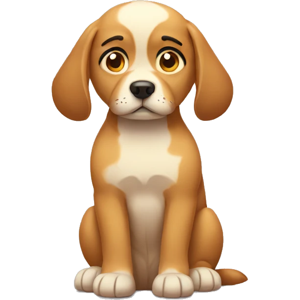 sad dog emoji  emoji