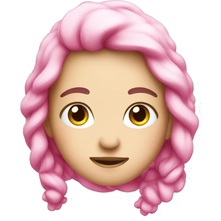 Christmas pink emoji