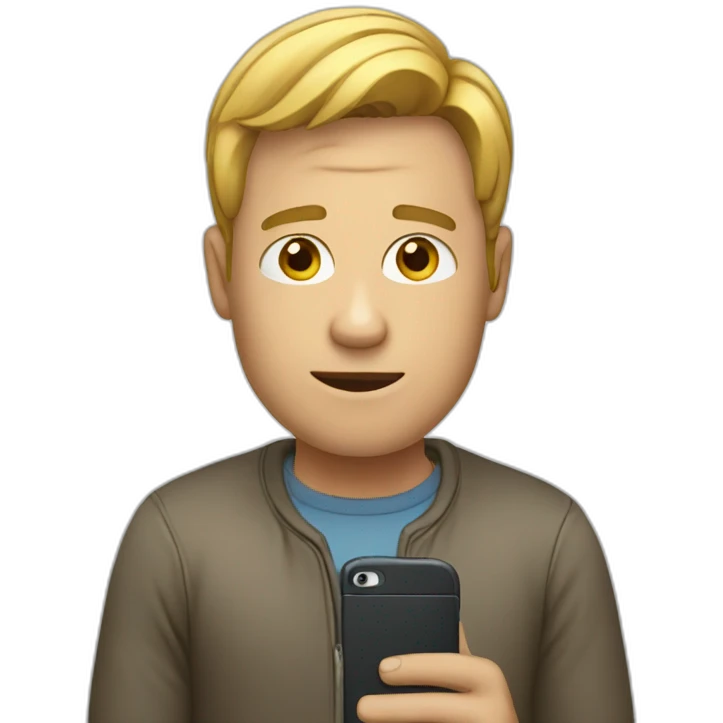 human with smartphone emoji