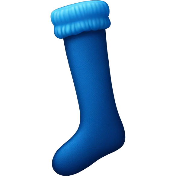 Blue stocking emoji