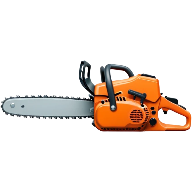 orange chain saw emoji