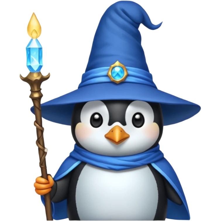 Penguin Wizard emoji