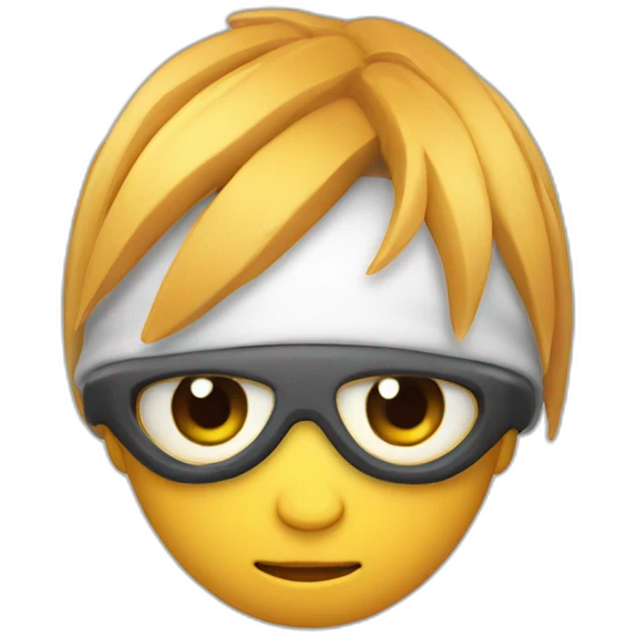 3d sphere with a cartoon Strider skin texture with big feminine eyes emoji