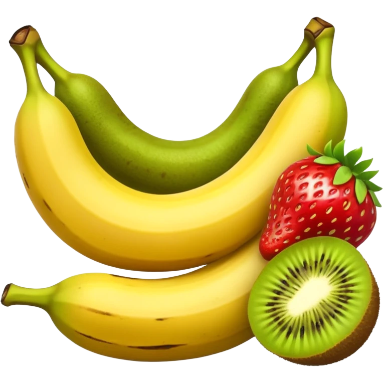 EMOJI DE BANANA, MORANGO, KIWI emoji
