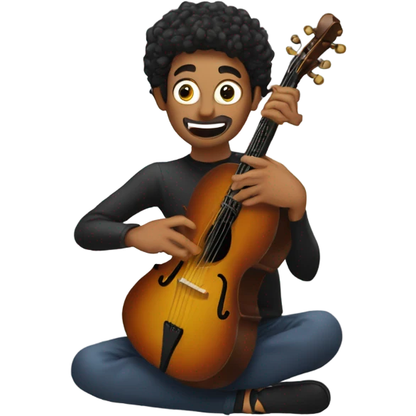 Una araña tocando el Arpa emoji