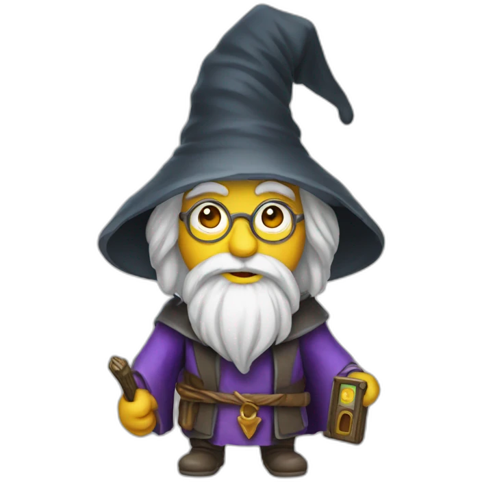 A computer wizard emoji